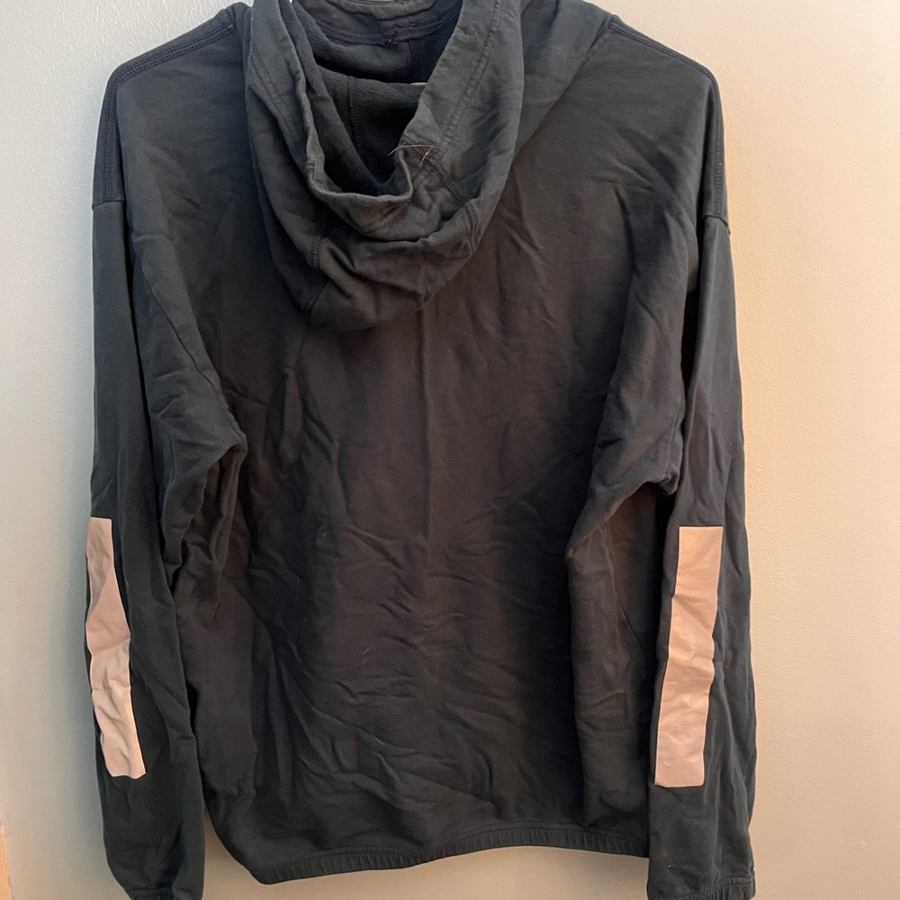 Teal stone island hoodie